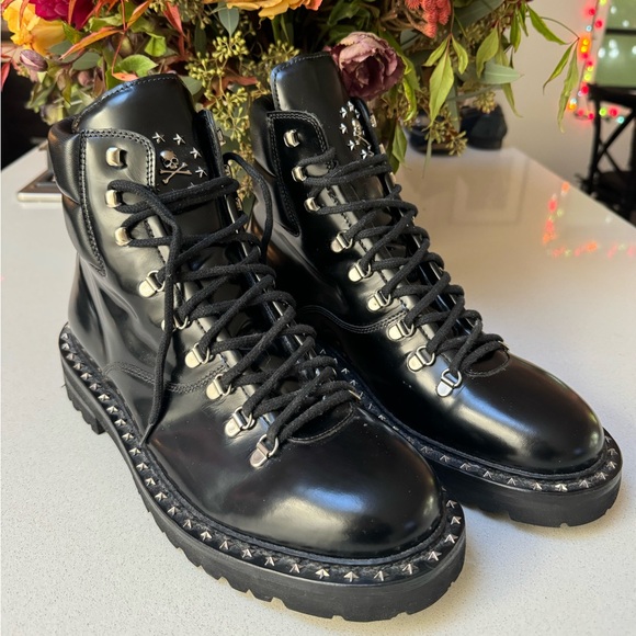 Philipp Plein Brand New Leather Boots - Picture 1 of 7